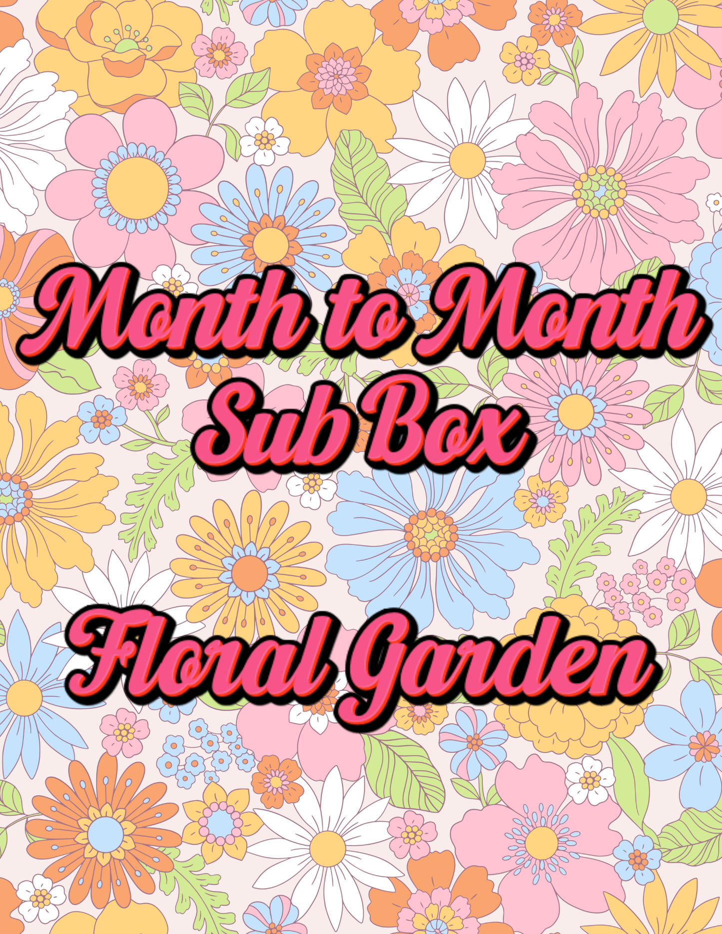 EAD Mini Bar Subscription Month to Month - August Theme Flower Garden