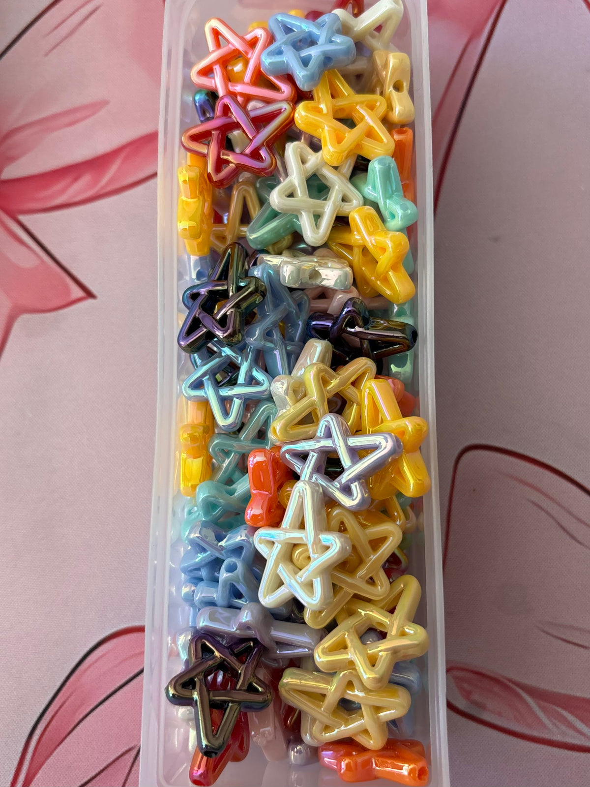 18mm Assorted Color Star Beads