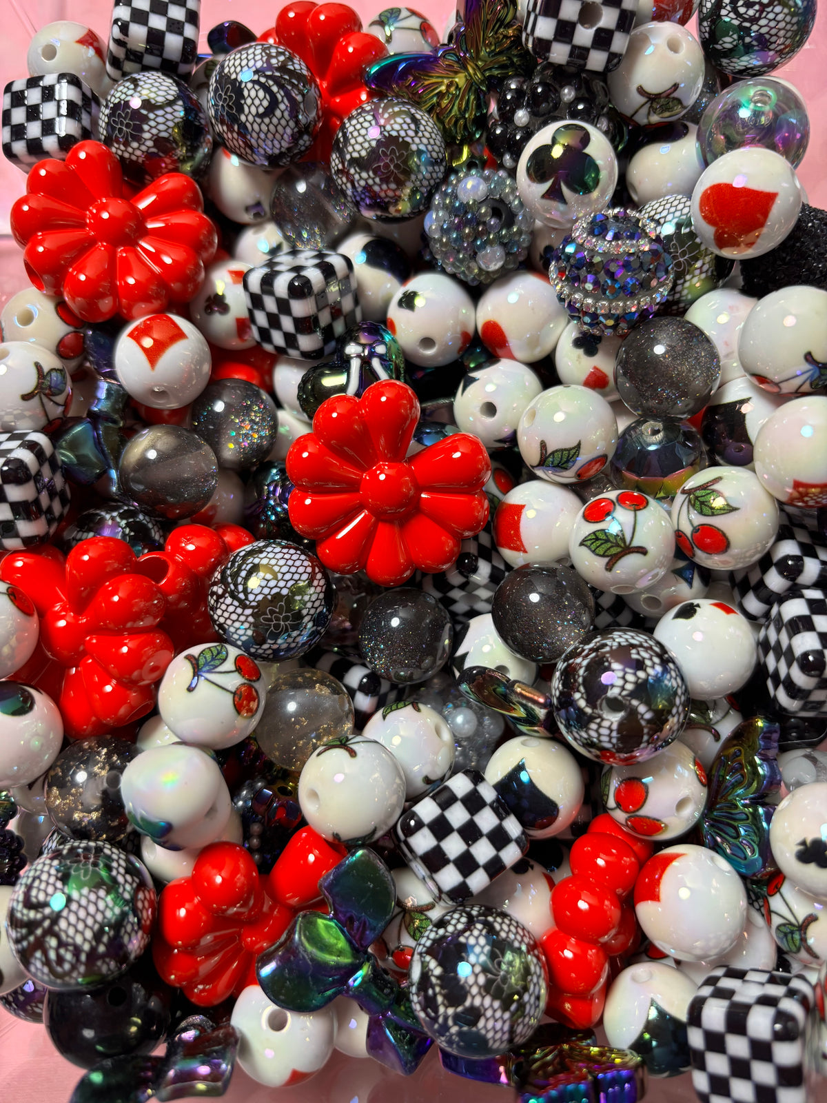 Cherry Bombshell Bead Scoop