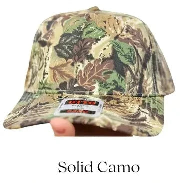 Feral Cowgirl Embroidered Hat - Solid Camo w/ Pink Thread - Ready to Ship