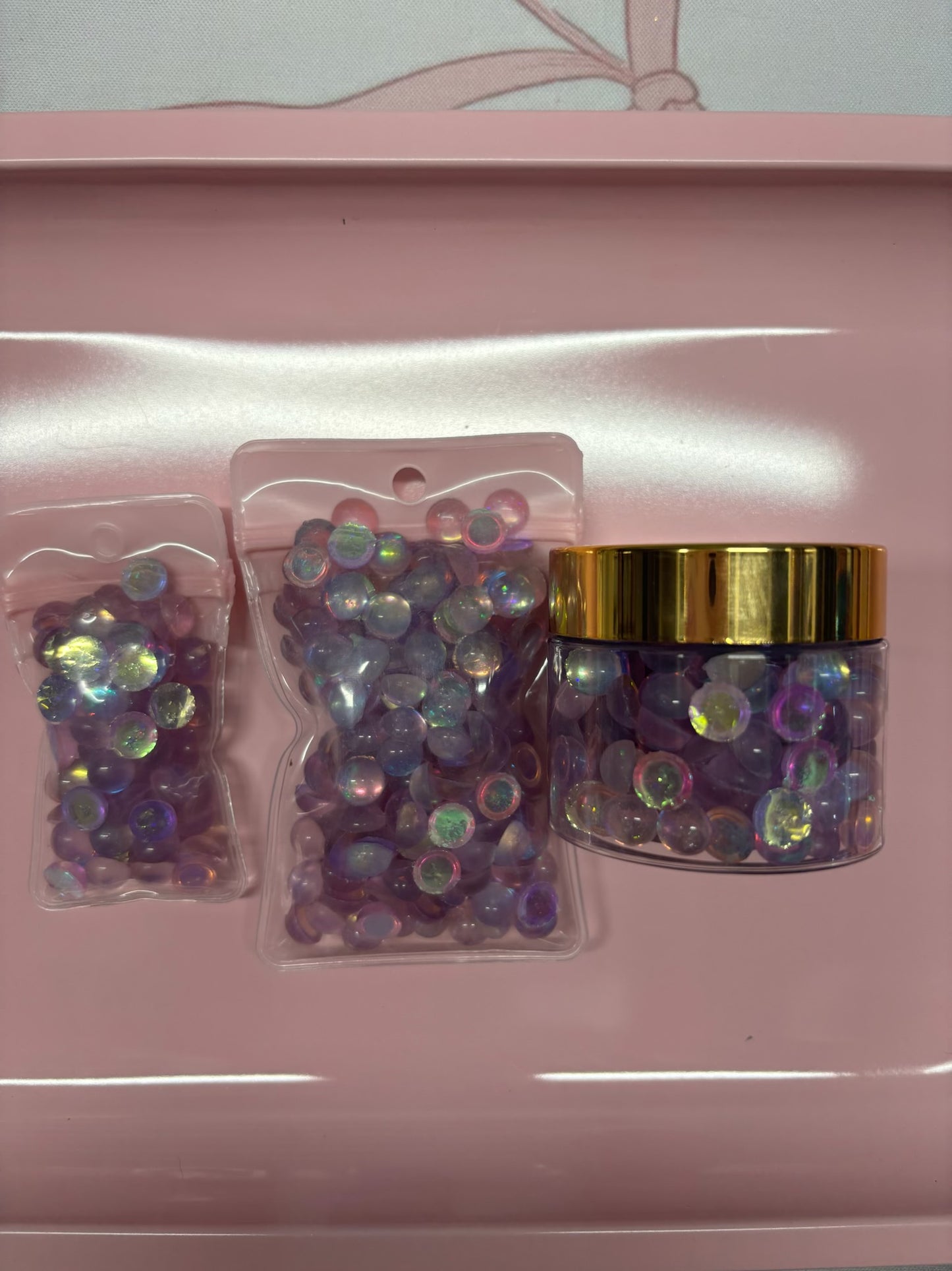 8mm Emerald Green Bubble Flatbacks