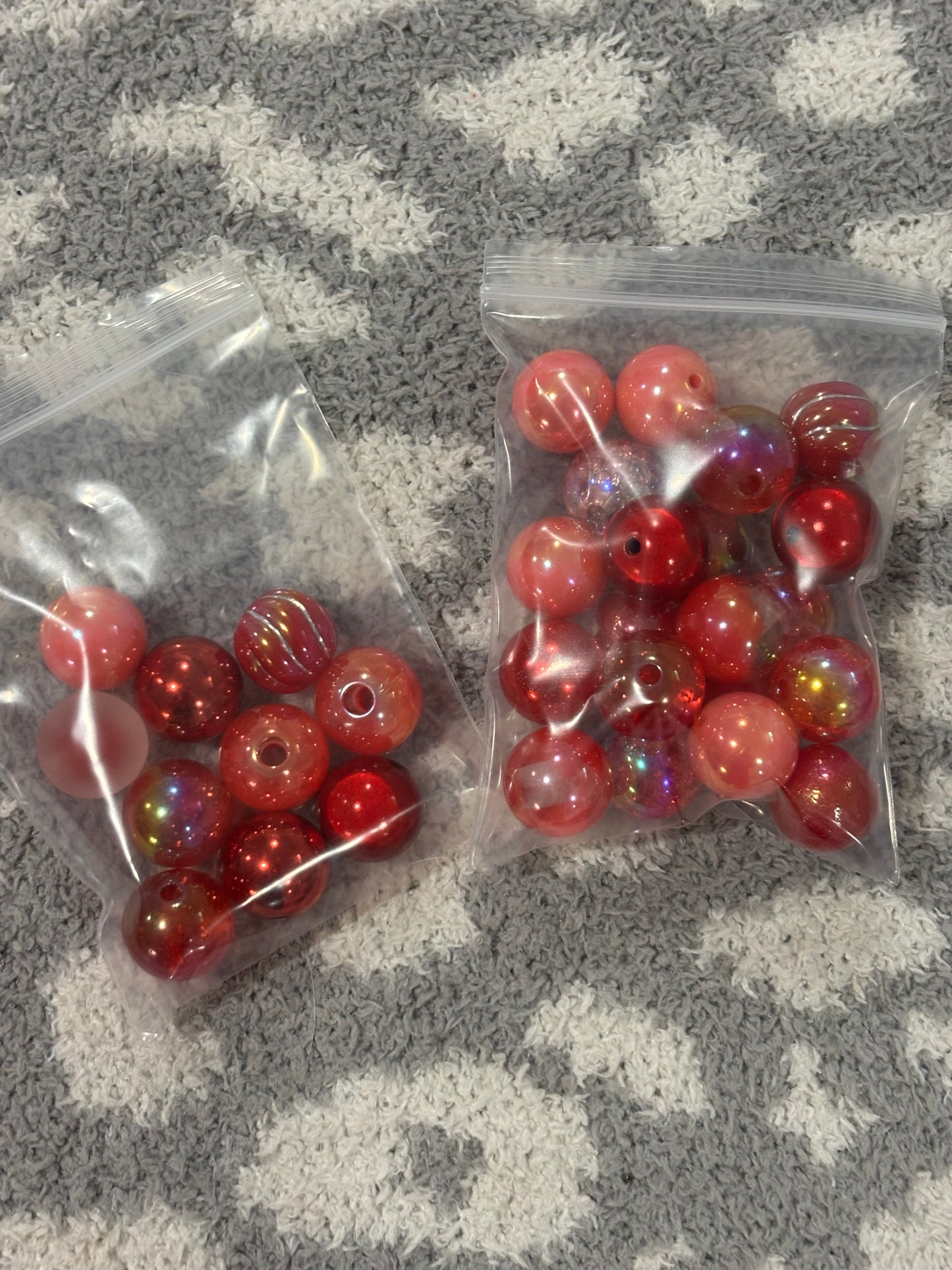 Topping Red 15mm Bead Bag