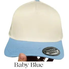 Edgy Icons MAMA Embroidered Hat - Natural/Baby Blue - Ready to Ship
