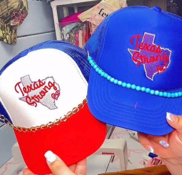 Texas Strong Embroidered Hats