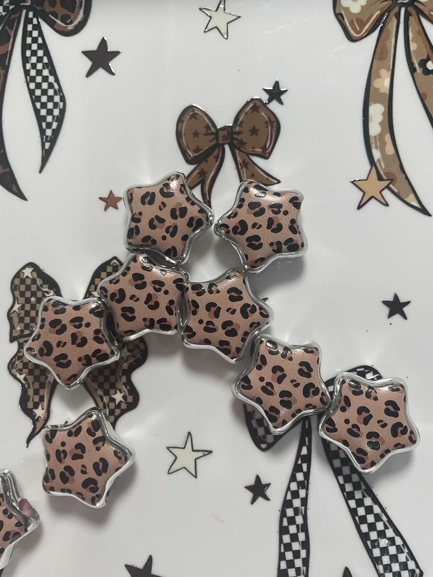 Leopard Star Beads