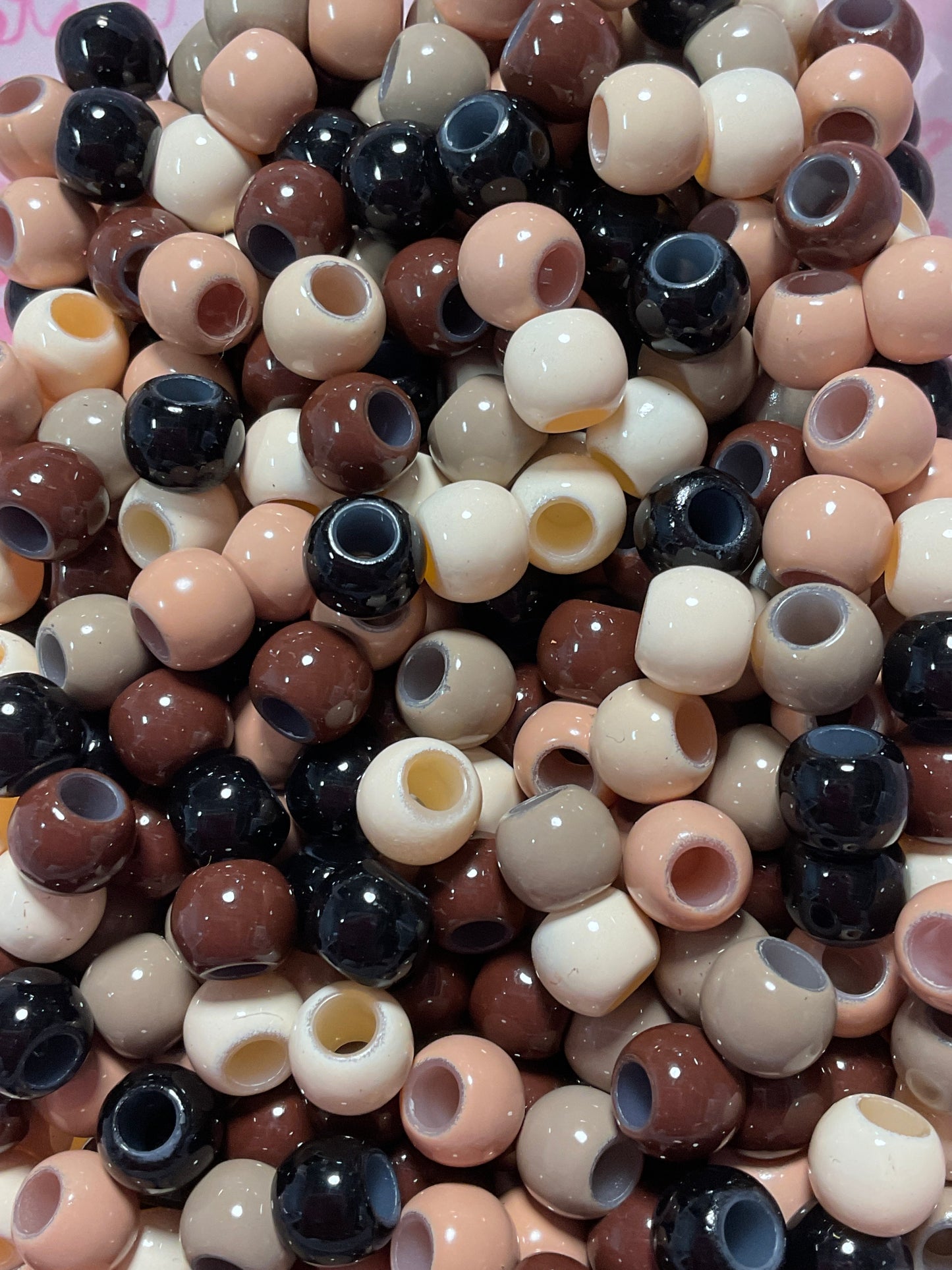 Neutral Pony Beads Assorted