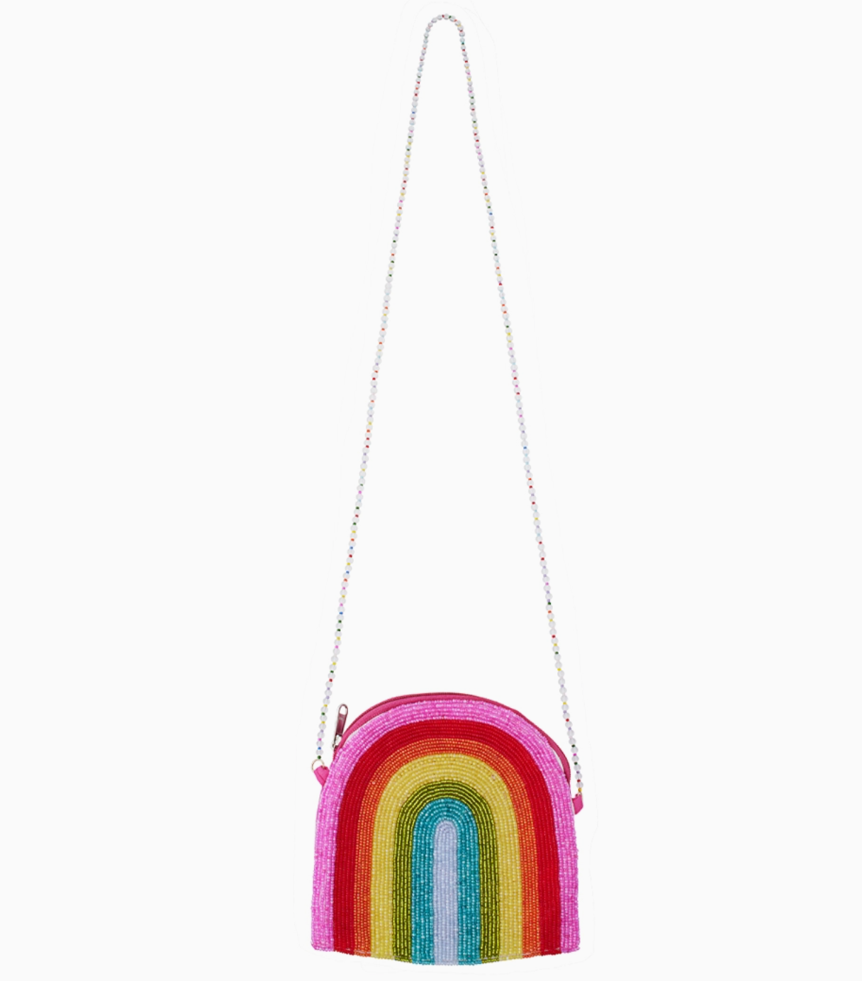 Seed Beaded Crossbody Bag