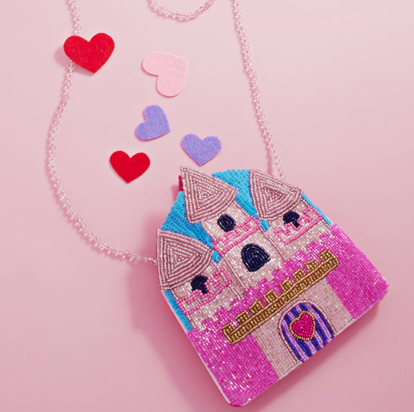 Seed Beaded Crossbody Bag