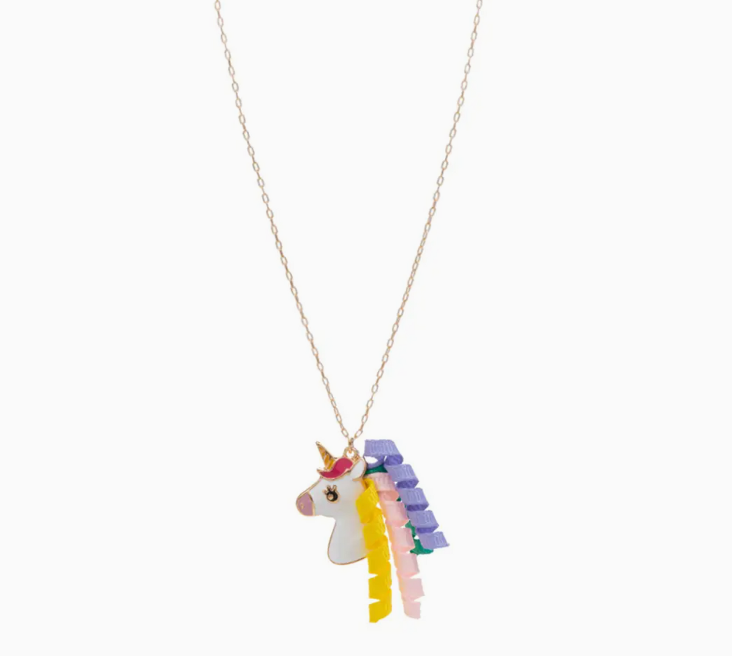 Kids Unicorn with Tassel Charm Necklace