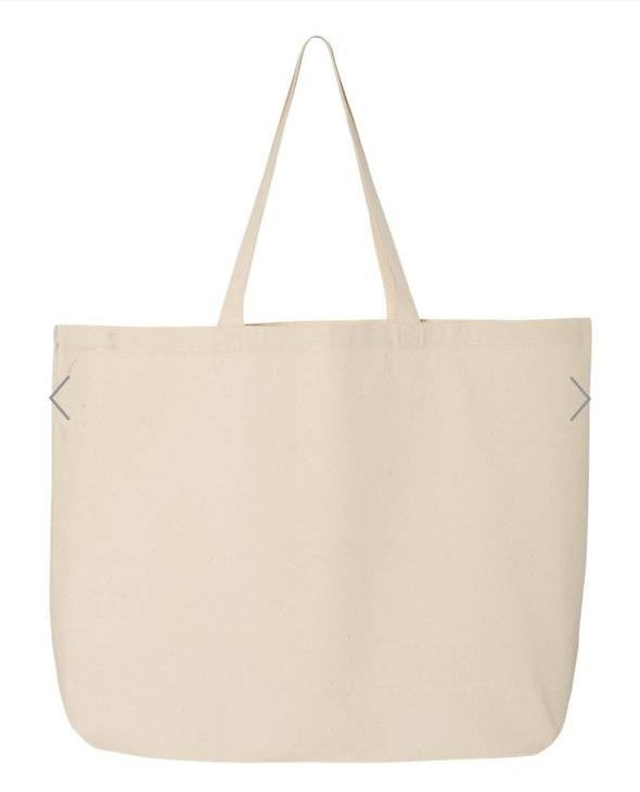 Embroidered Canvas Tote Bag