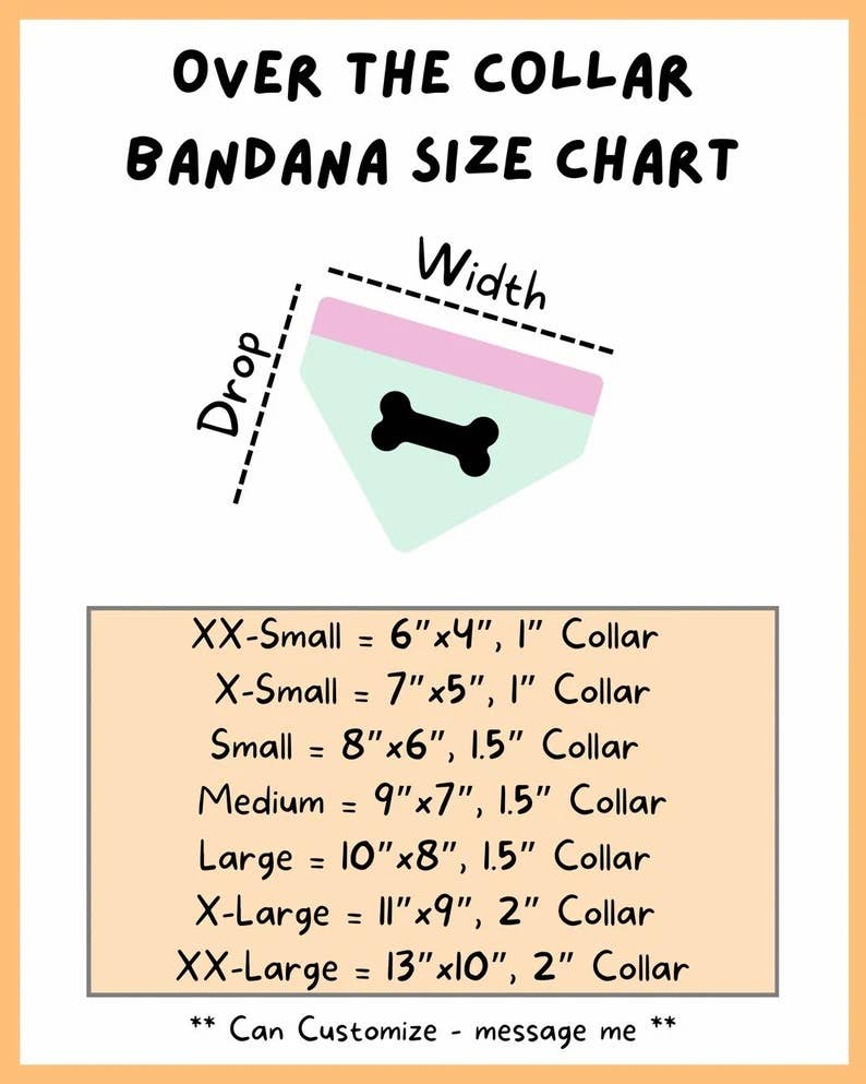 Just Peachy - Pet Bandana | Reversible | Over the Collar