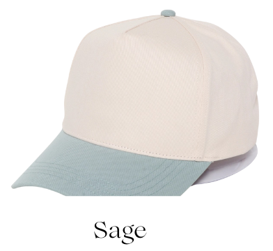 Doing my Best Embroidered Hat - Natural/Sage - Ready to Ship