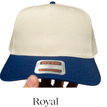 Helping Little Minds Embroidered Hat - Natural/Royal - Ready To Ship