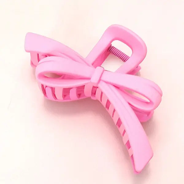 Large Jumbo Bow Ribbon Hair Claw Clips