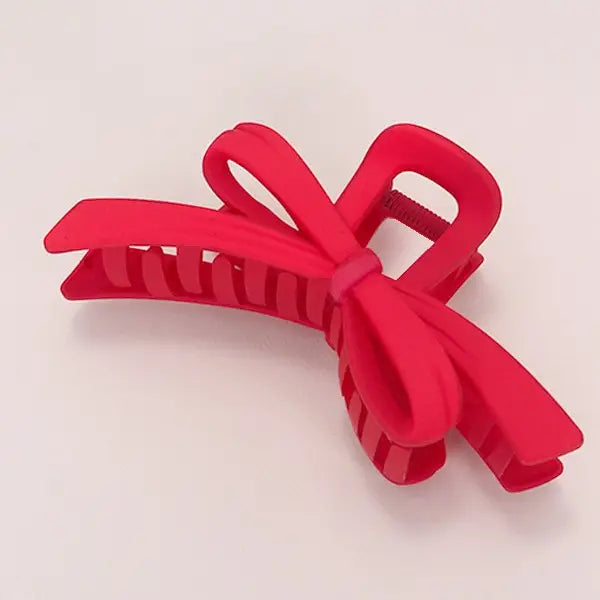 Large Jumbo Bow Ribbon Hair Claw Clips