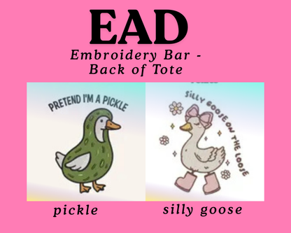 Embroidered Tote