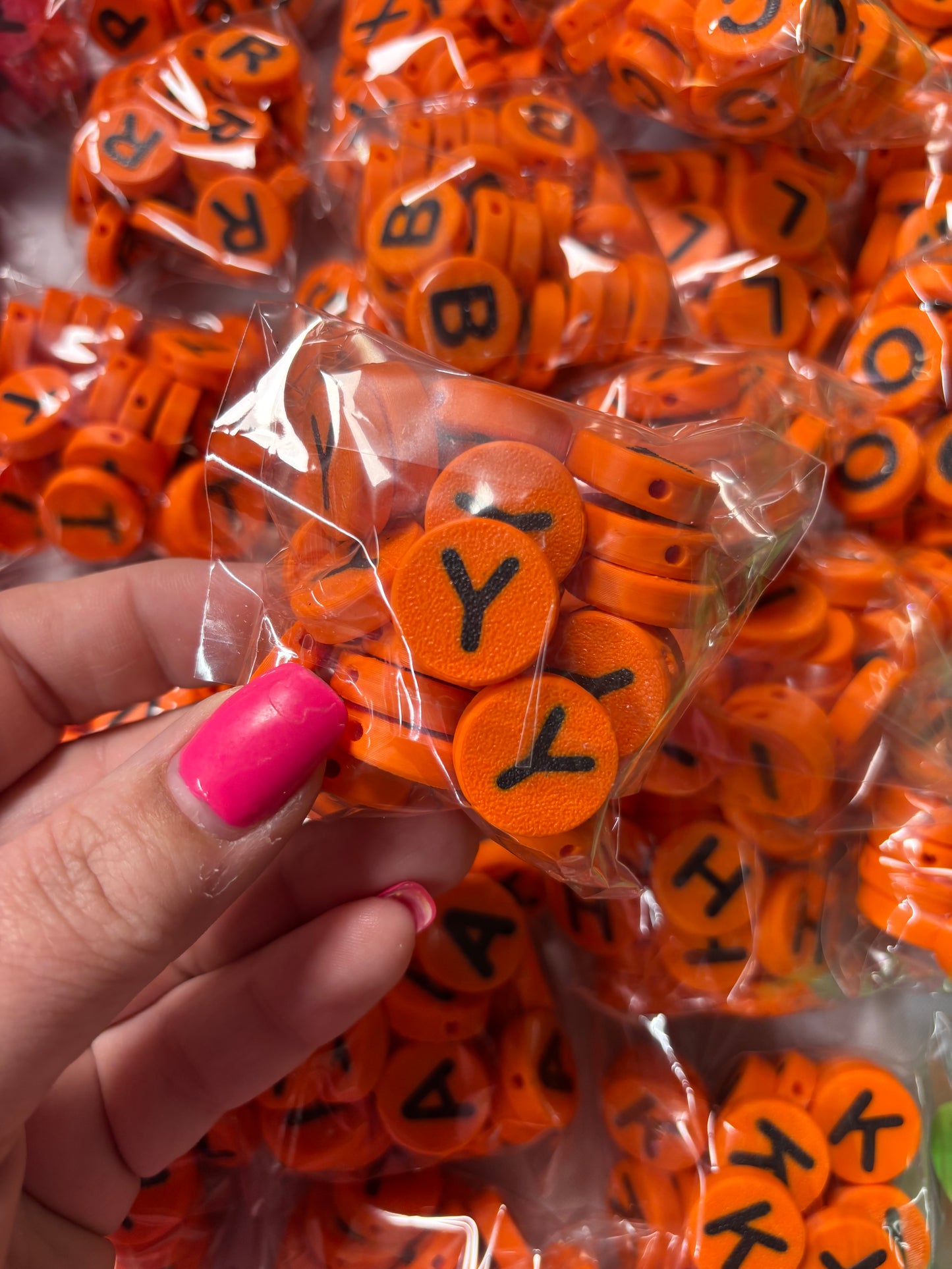 3D Printed Letter Beads