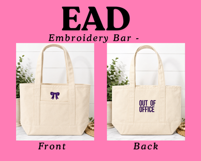 Embroidered Tote