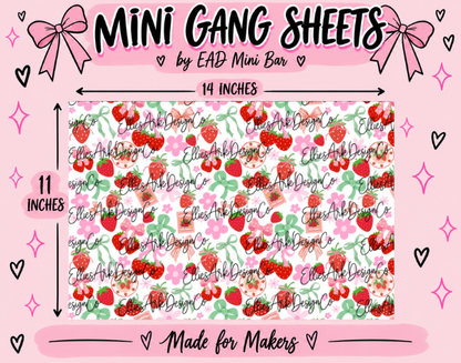 Strawberries & Mint Bows