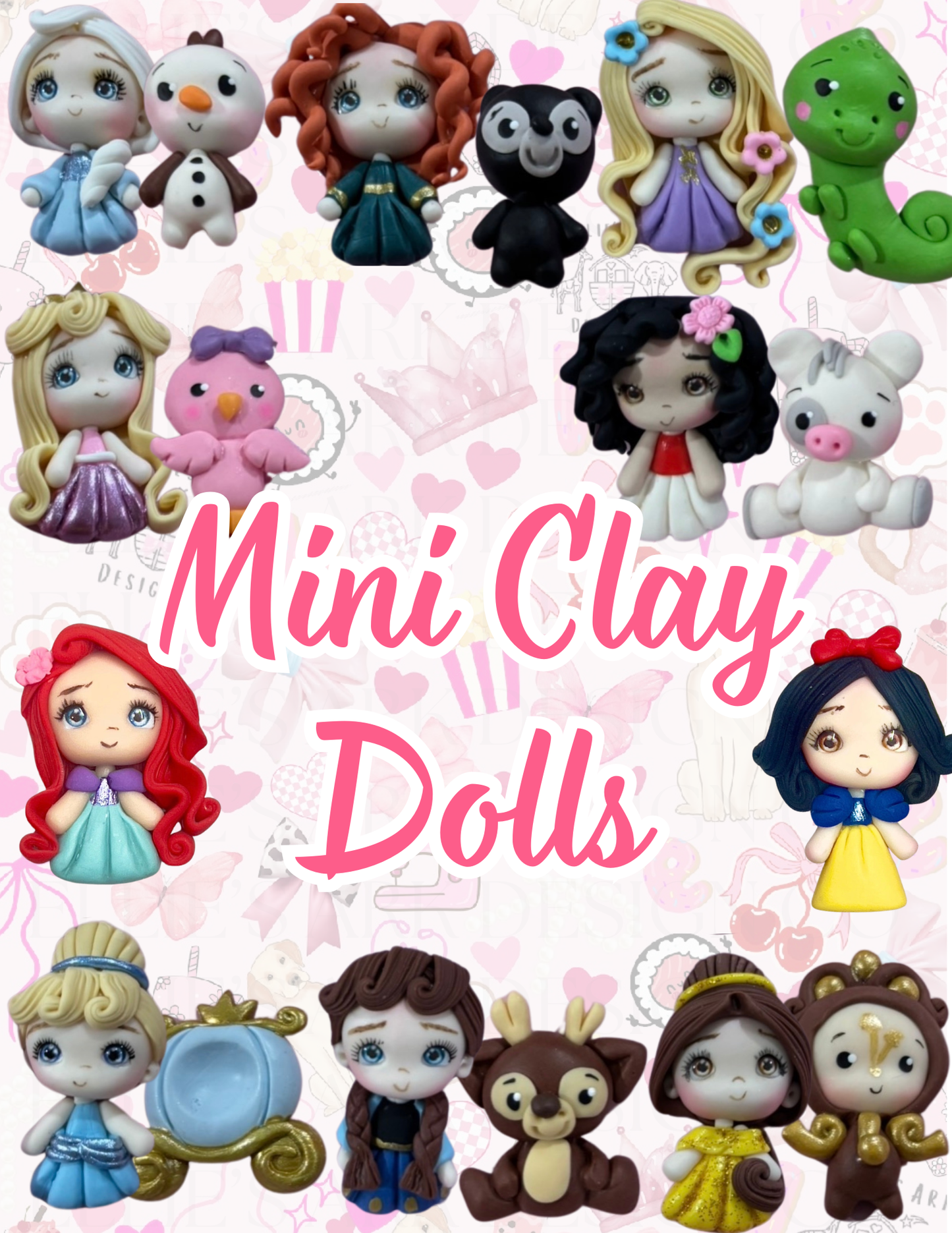 Mini Clay Dolls