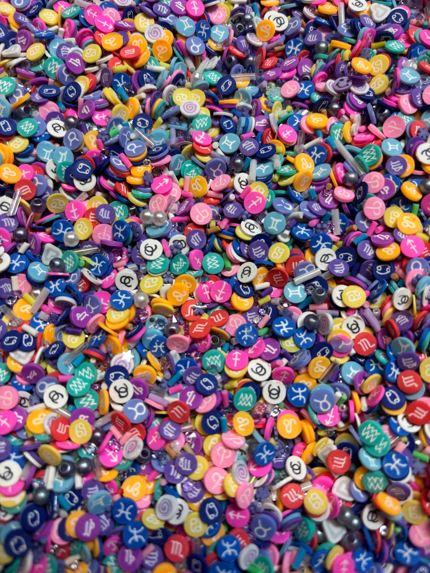 Zodiac Rainbow Polymer Clay Bow Bags