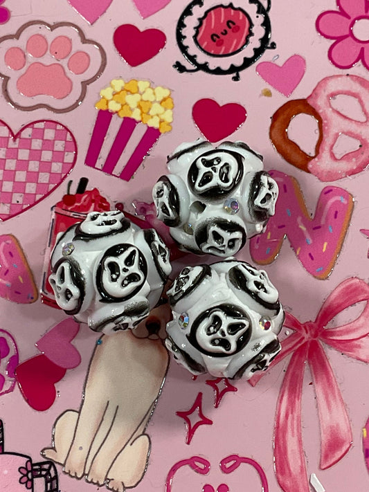 Ghost Face Fancy Bead 🎃