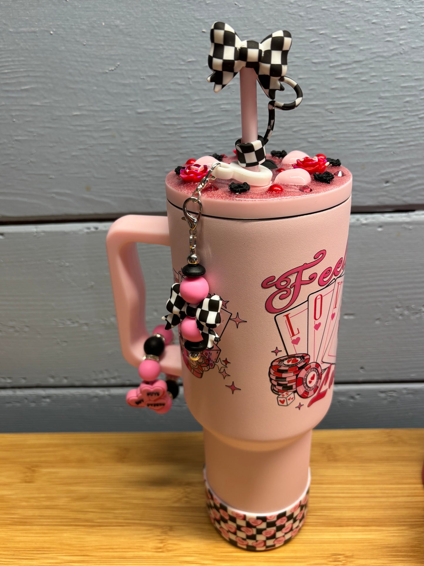 Custom 40oz Stainless Steel Tumbler with Silicone Accessories