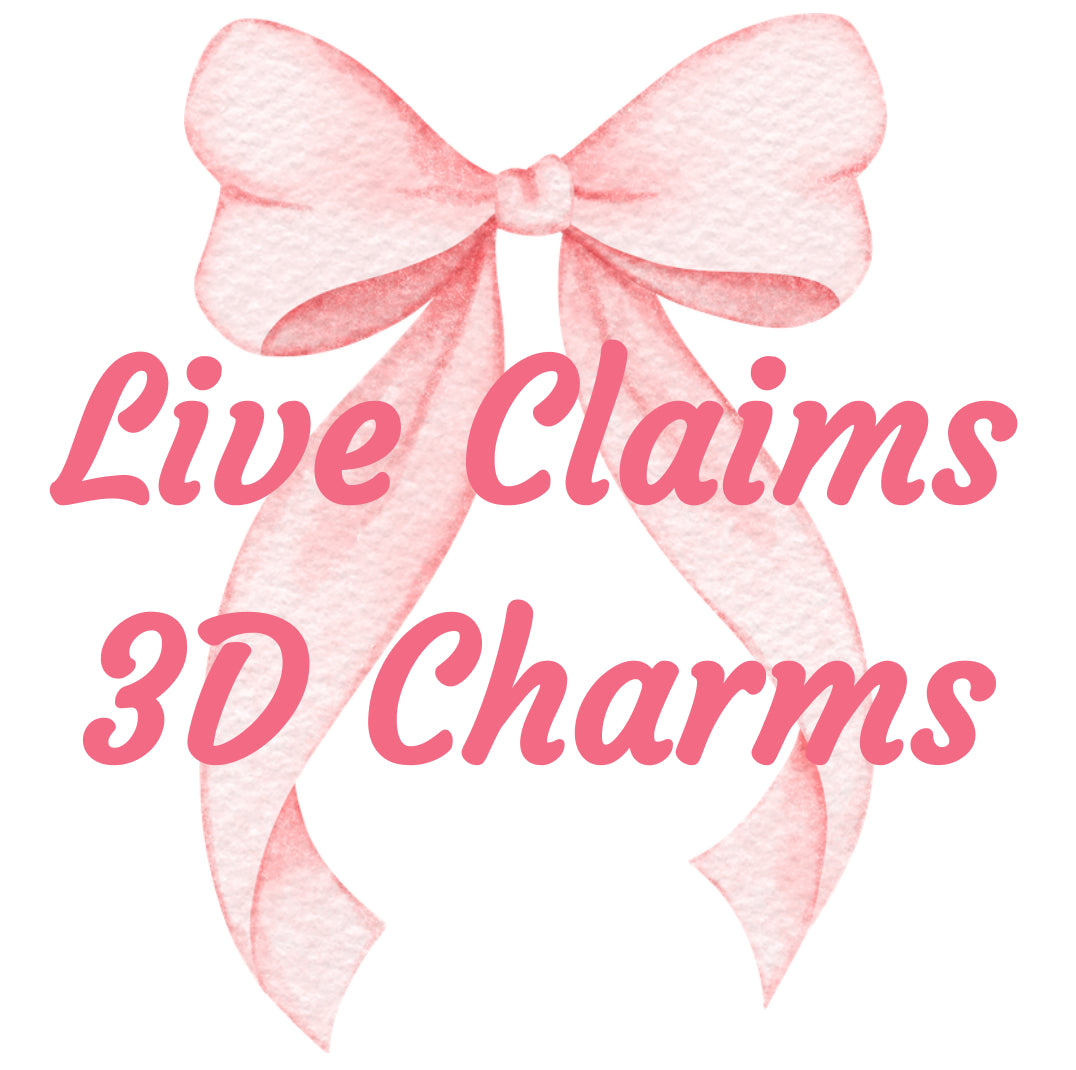 Live Custom 3D Printed Charm - 5 Pack