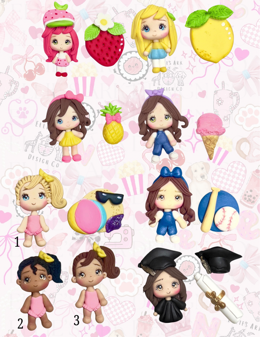 Mini Clay Dolls