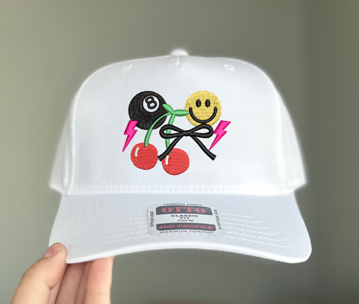 Misc Cutie Emblems Embroidered Hat - Natural/Tan - Ready to Ship