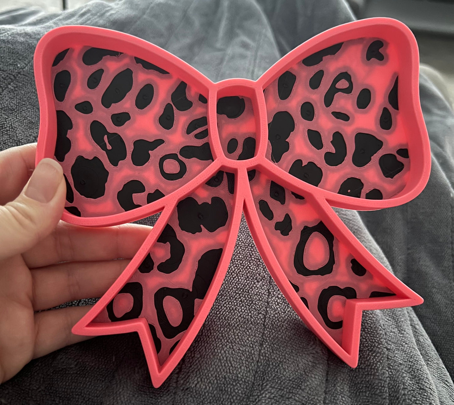 RTS Leopard Bow Charmie Tray