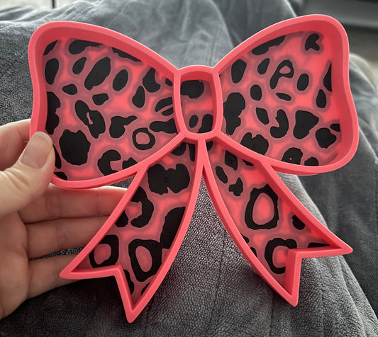 RTS Leopard Bow Charmie Tray