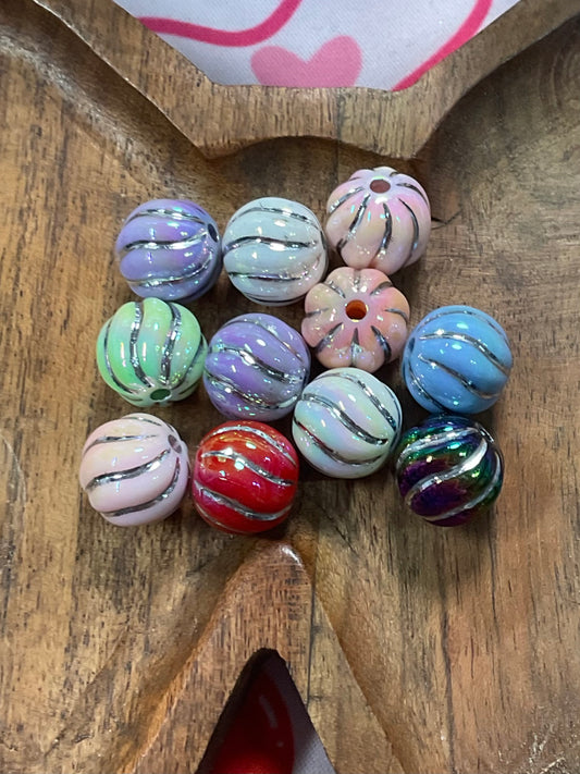 Assorted Pumpkin Beads