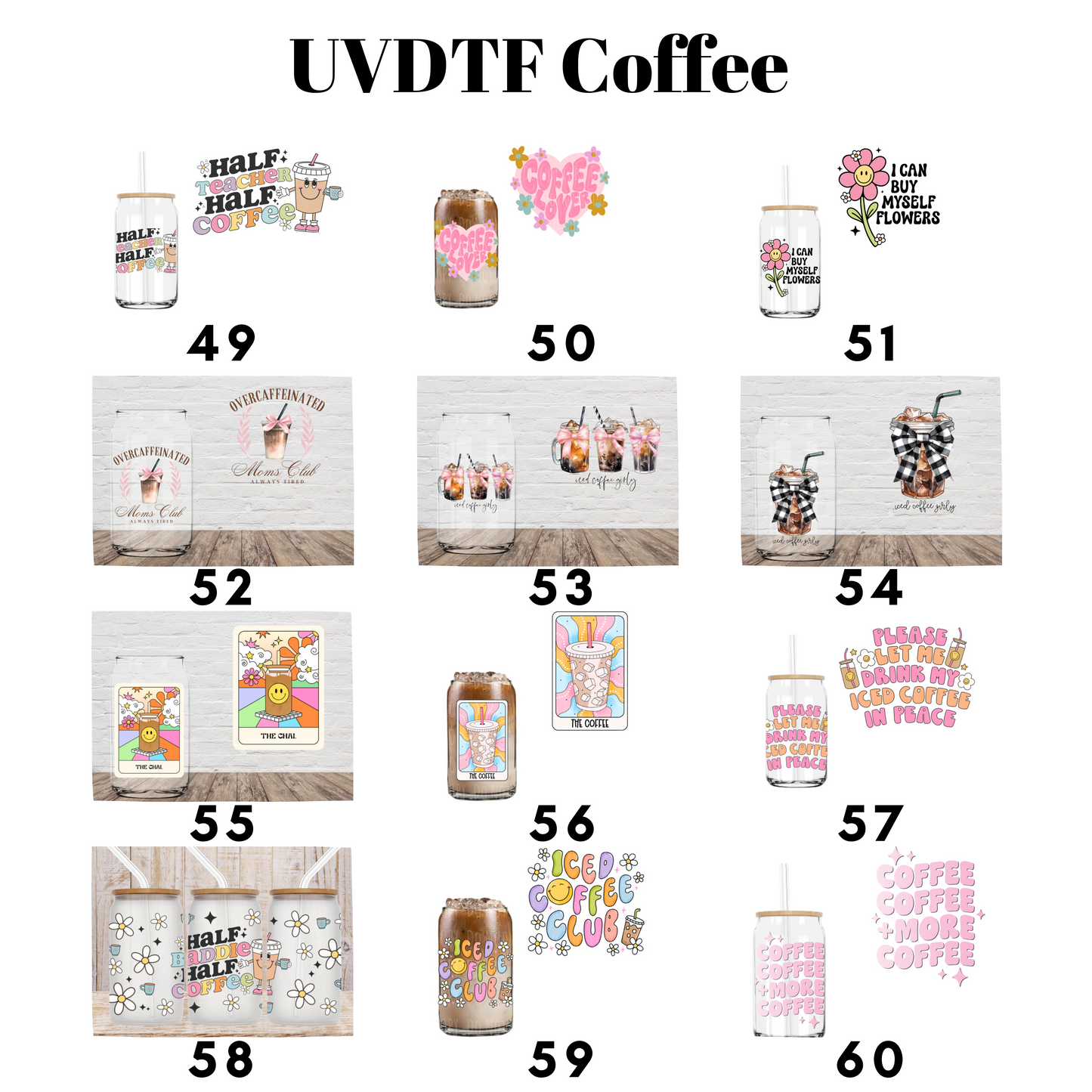 UVDTF Wrap/Decal Macaroon Glass Can