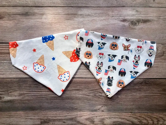 Patriotic Pupper - Pet Bandana | Over the Collar