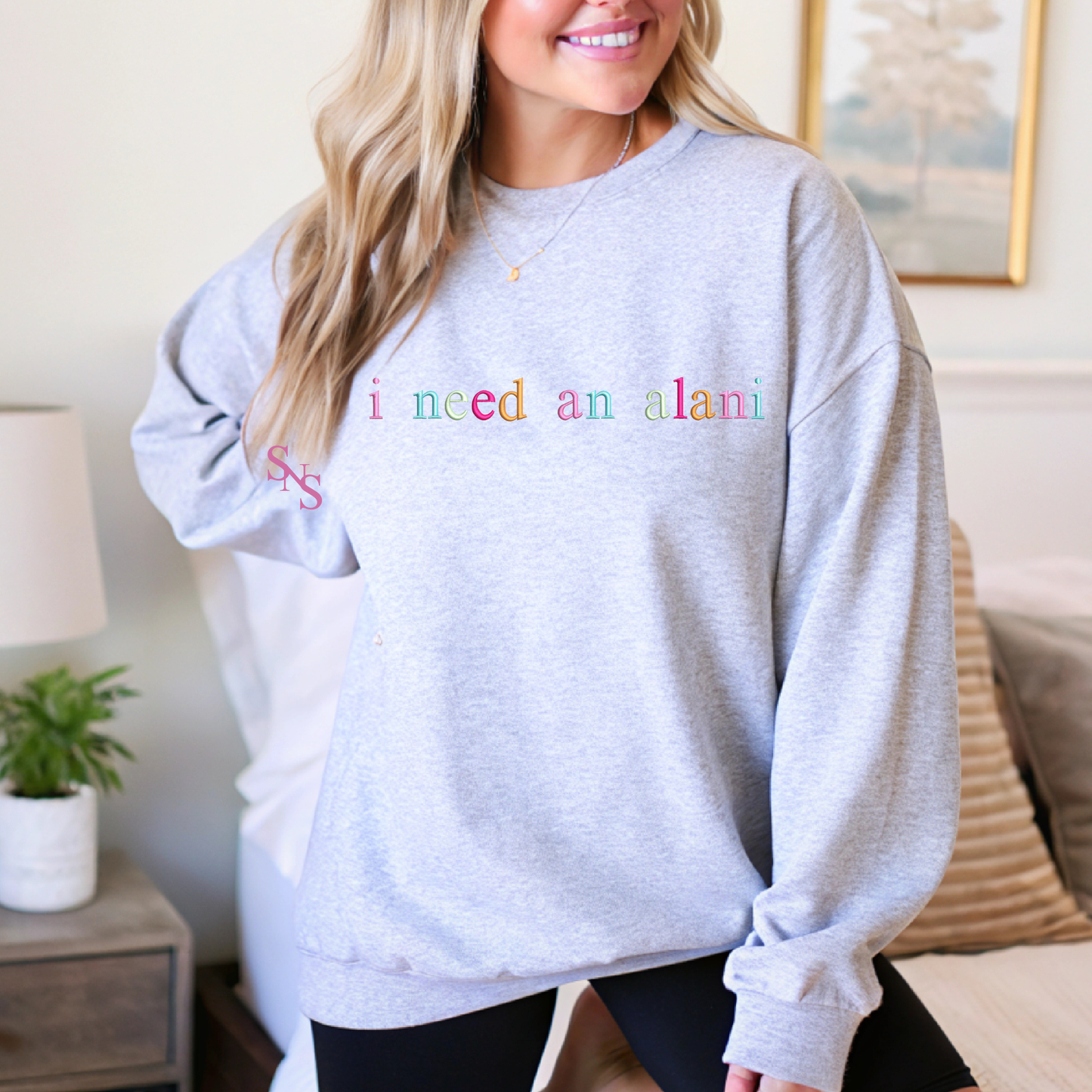 I need an Alani Embroidered Sweatshirt - Size XL - Ready To Ship