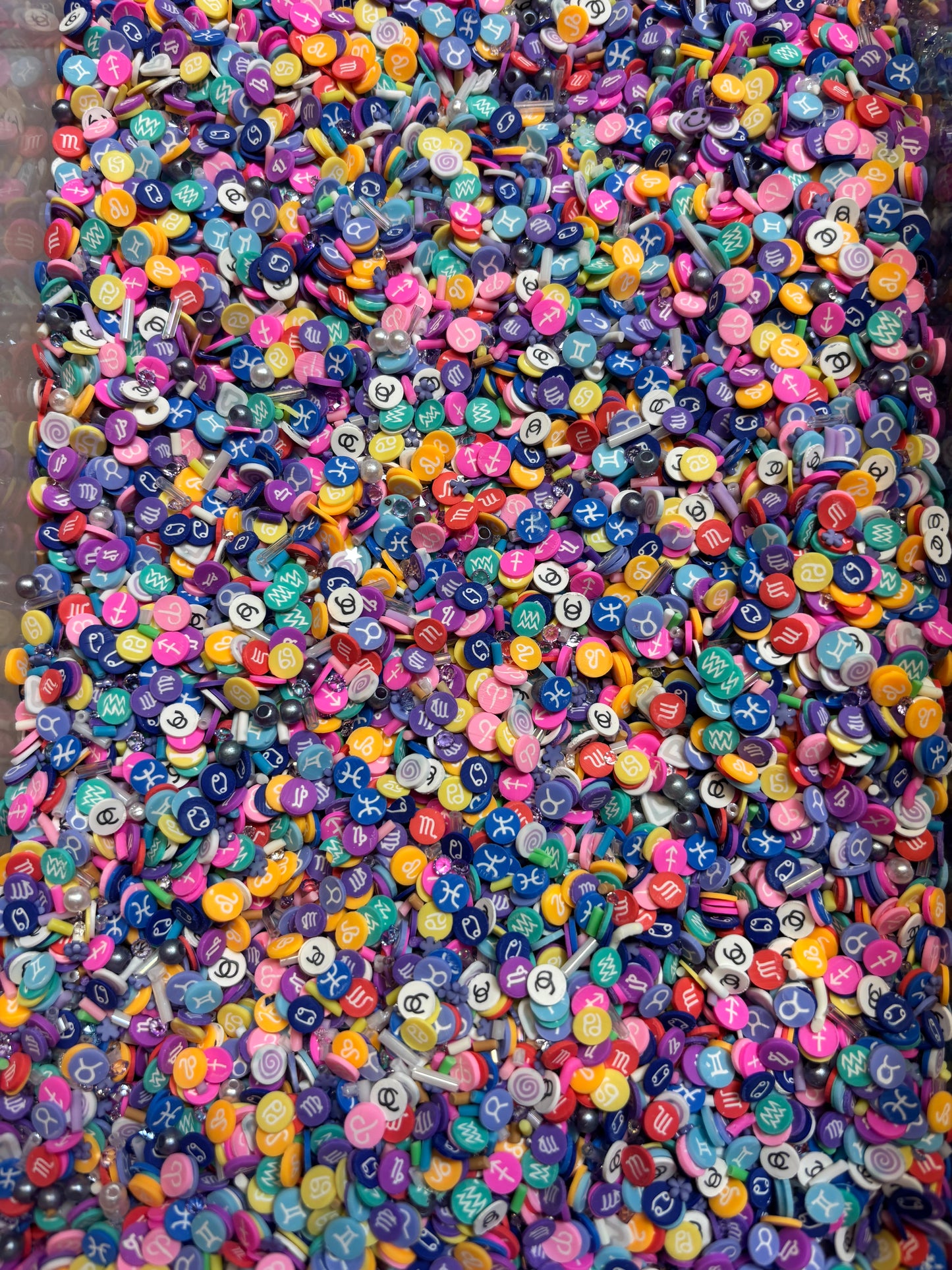 Zodiac Rainbow Polymer Clay Bow Bags