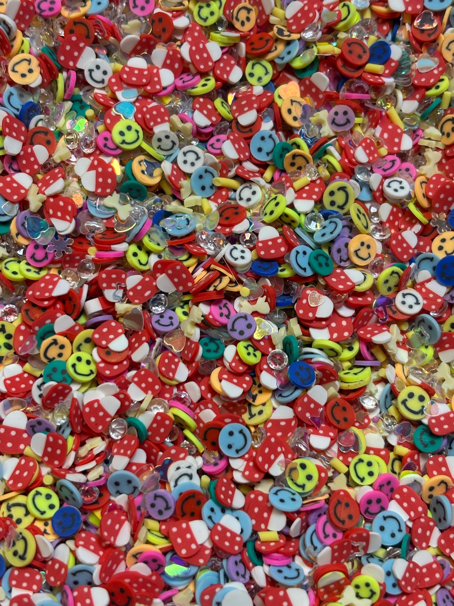 Happiness is Love Polymer Clay Bow Bags