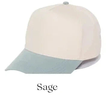 Just a Girl Who Loves Horses Embroidered Hat - Natural/Sage - Ready to Ship