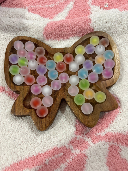 Assorted Frosted Double Layer Beads