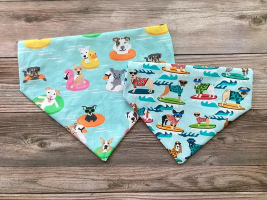 Pool Pawty - Pet Bandana | Reversible | Over the Collar