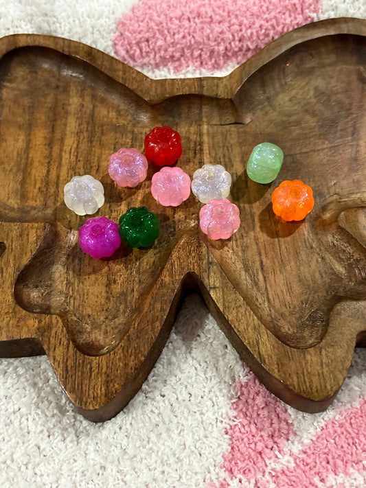 14mm Assorted Pumpkin Beads
