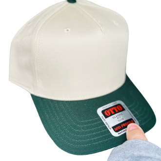 Can I Pull You For A Chat? Embroidered Hat - Natural/Green - Ready To Ship