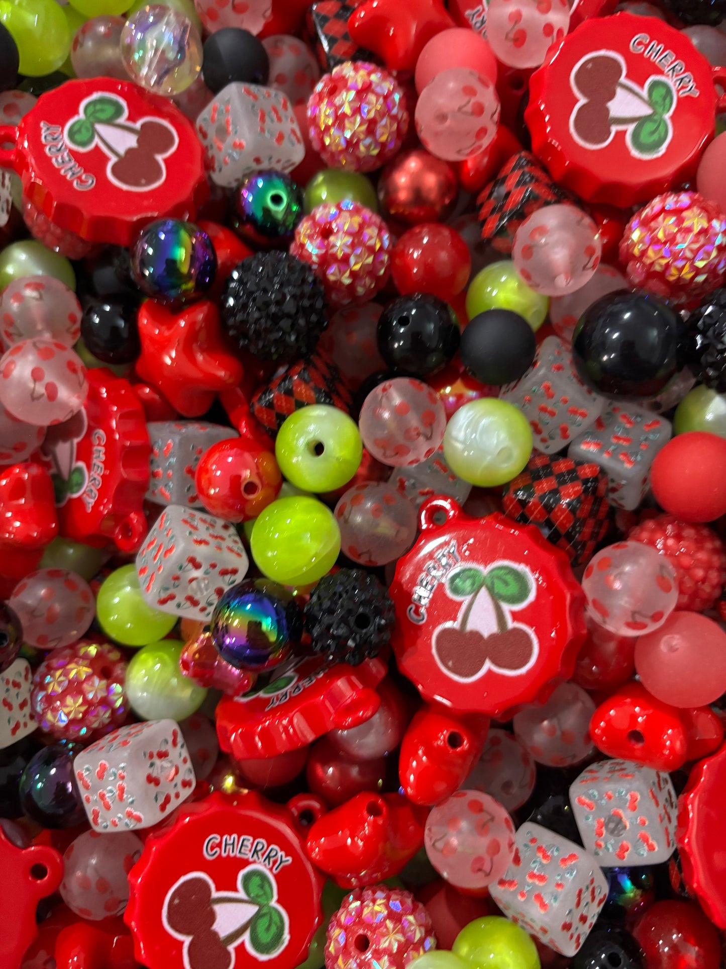 Cherry-ish Bead Scoop