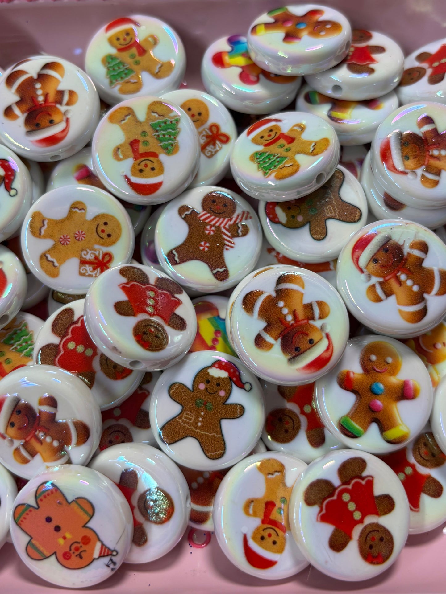 Gingy Focal Beads 🎄