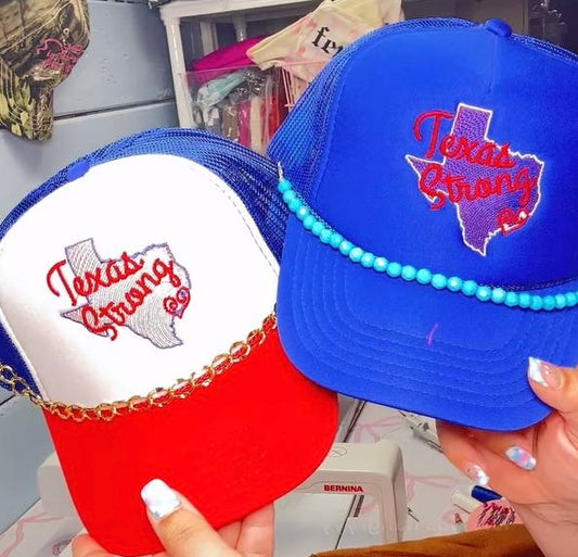 Texas Strong Embroidered Hats