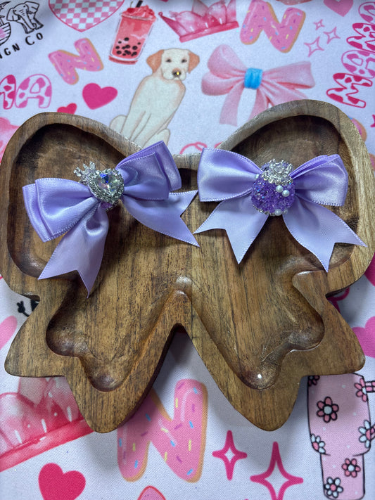 Lavender Bow Beads