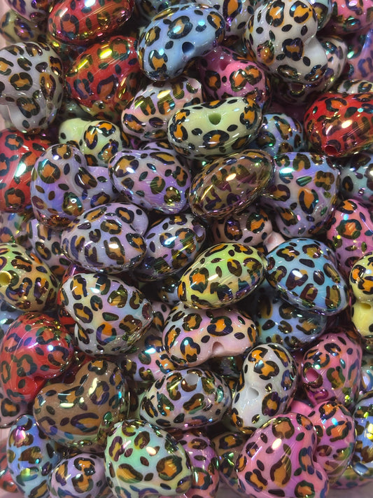 Colorful Cheetah Hearts