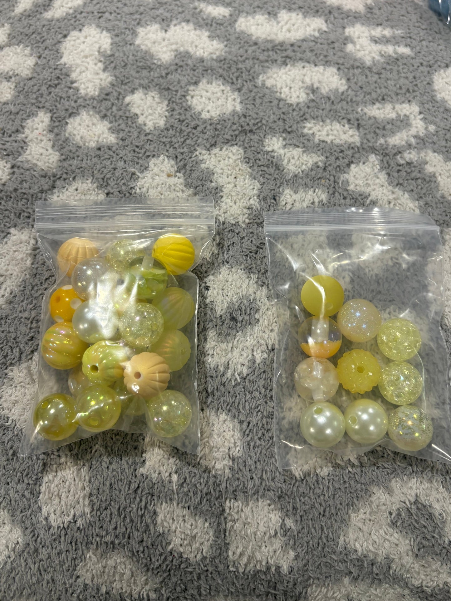 Topping Yellow 15mm Bead Bag