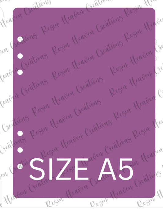 A5 Journal Acrylic Blank Set with Journal Rings